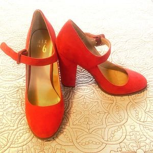 Red Mary Jane Pumps